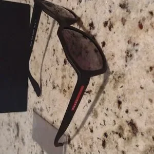 Prada polarized sunglasses matte black 02V made in Italy Prada | Accessories | Prada Polarized Sunglasses Matte Black  main image 3